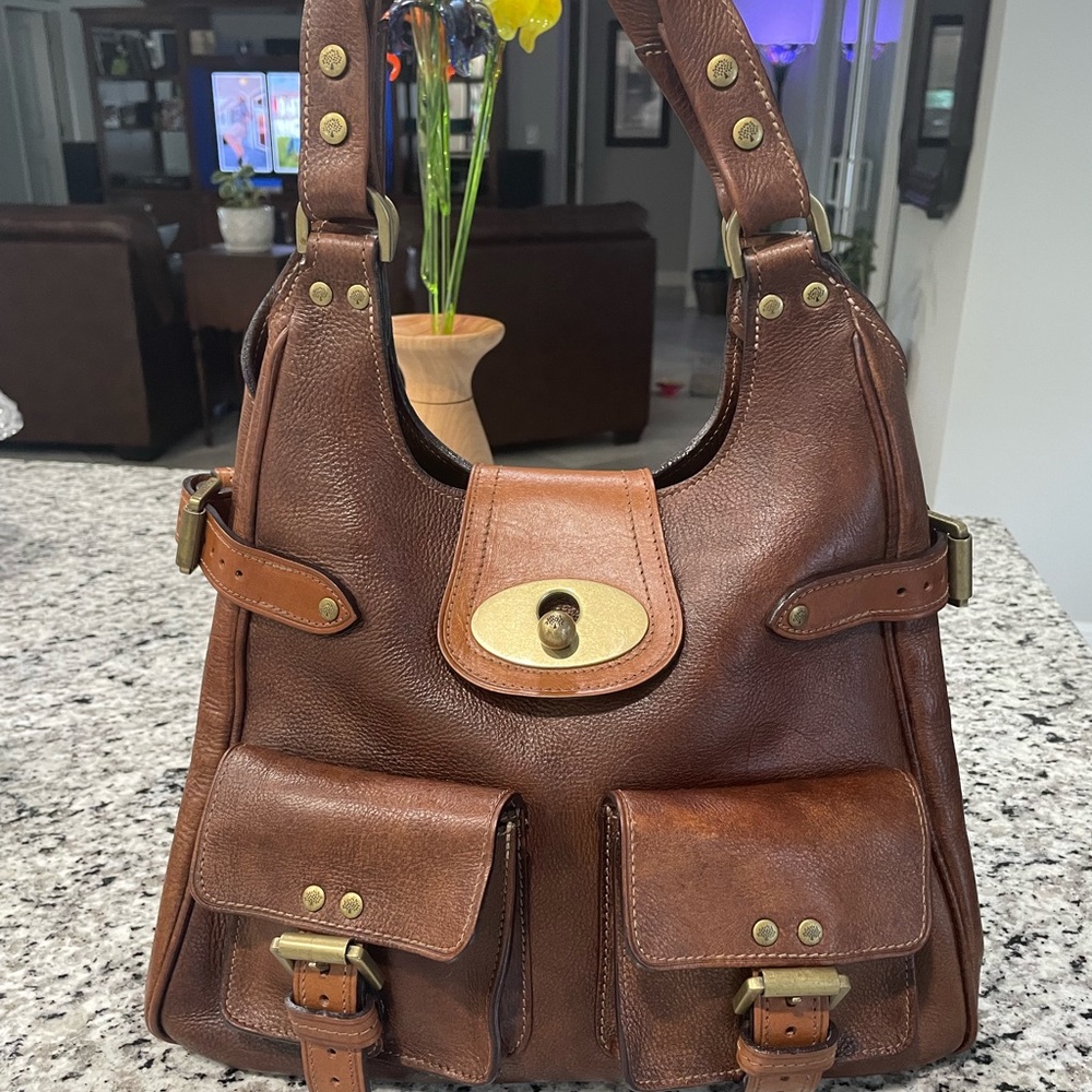 RARE Mulberry Annie Satchel in BOTH Oak and Ginger. Extremely hard to find.